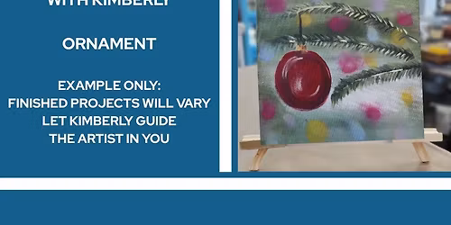 Paint & Pour with Kimberly - Christmas Ornament