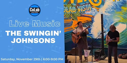 Free Live Music- The Swingin' Johnsons 