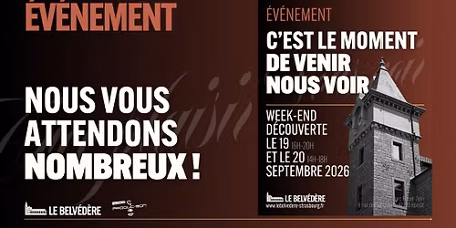 WEEK-END D\u00c9COUVERTE > OUVERT \u00c0 TOUTES & TOUS