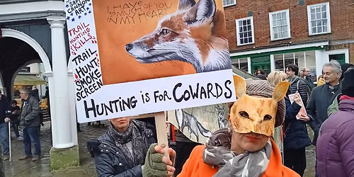 2025 Boxing Day Protest The Waveney & Norfolk Harriers Hunt Parade