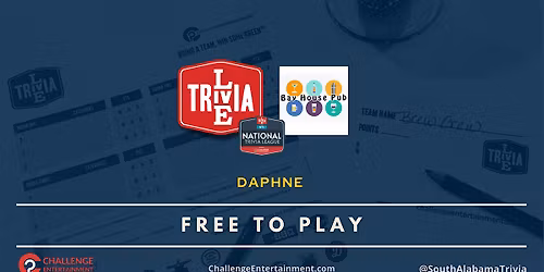 Weekly Live Trivia Nights at Bay House Pub - Daphne