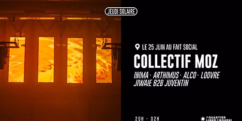 JEUDI SOLAIRE - COLLECTIF MOZ INVITE INIMA