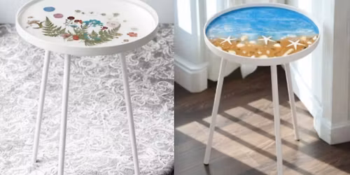 Resin Decorated Side Table Workshop 