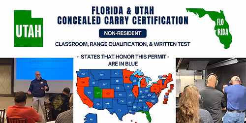\ud83d\udd2b Multi-State Carry Florida\/Utah Non-Resident Concealed Carry Handgun CCW