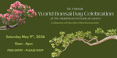 World Bonsai Day Celebration at the Garden