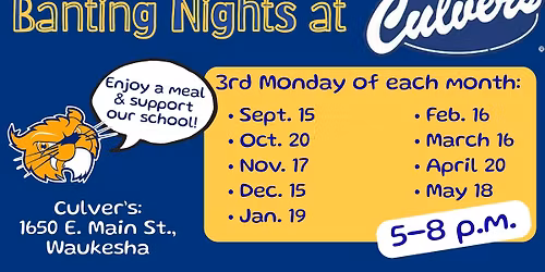 Banting Culver's Night Fundraiser