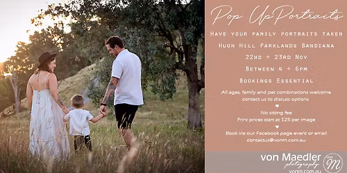 Sunset Pop-Up Family Sessions - In Time for Christmas