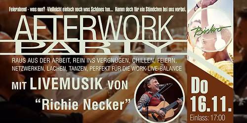 AFTER WORK PARTY mit LIVE Musik