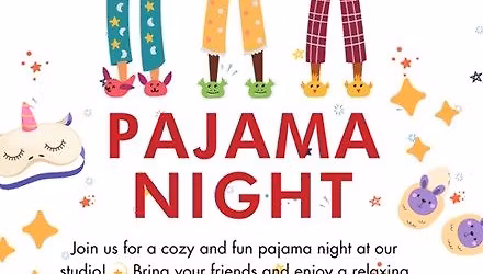 Pajama Pottery Painting Night