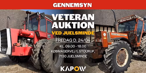 \u274c GENNEMSYN \u274c Veteranauktion ved Juelsminde
