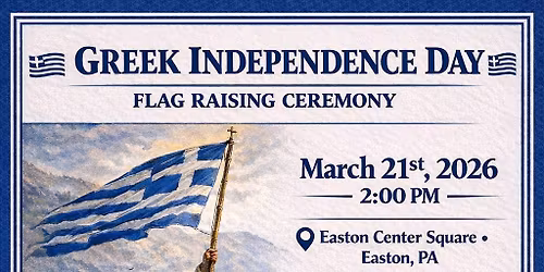 Greek Independence Day Flag Raising 