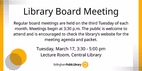Bellingham Public Library Board Meeting