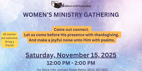Women's Ministry Gathering 