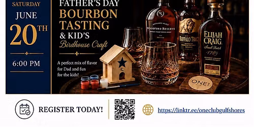 Father's Day Bourbon Tasting & Kid's Birdhouse Craft