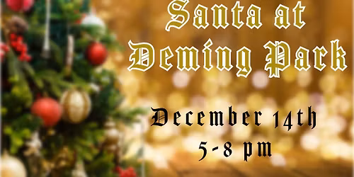 Santa at Deming Park