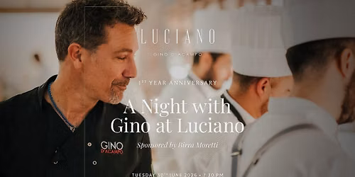 A night With Gino D'Acampo at Luciano By Gino D'Acampo