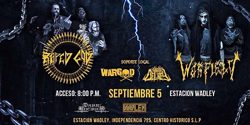 RAPED GOD & WARFIELD S.L.P. 5 SEPTIEMBRE  