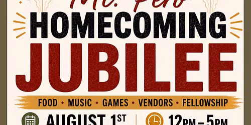 2026 HOMECOMING JUBILEE