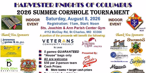 Summer (Indoor) Cornhole Tournament - Harvester Knights of Columbus