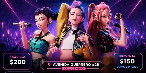 huntrix 30 de mayo 2026 Tlaxcala