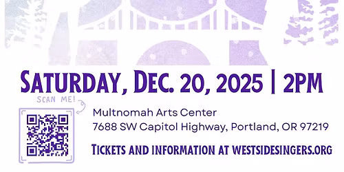Cool Yule and Hot Jazz (Dec. 20, 2pm, Multnomah Arts Center)