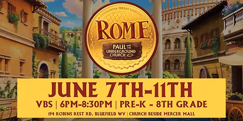 Free Rome VBS | Pre-K - 8th Grade | Sign Up Now!