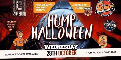 \ud83d\udc2b Hump Wednesdays | \ud83d\udc08\u200d\u2b1b HALLOWEEN!!! \ud83c\udf83 Bath's Number One Wednesday Night!