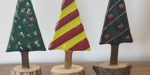Fused Glass Holiday Trees