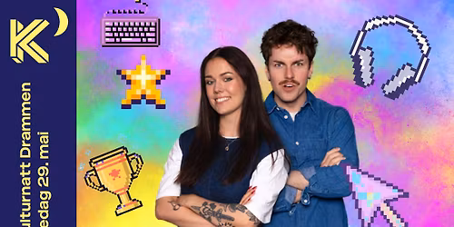 Kulturnatt: Gamingkveld med Tonje og Knut Peder fra NRK Flippklipp