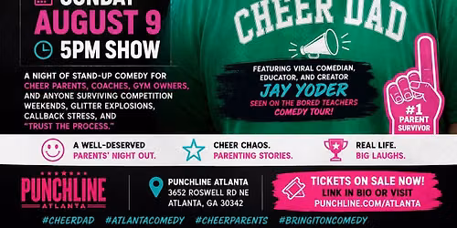 Cheer Dad comes to Atlanta! Aug 9th