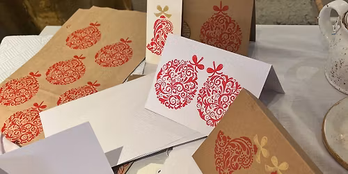 Christmas Card Block Printing at Ellenborough Park