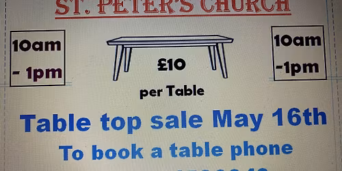 Table top sale
