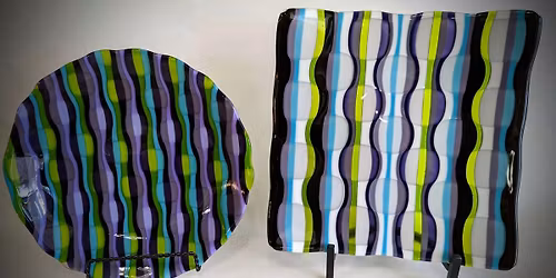 BIG Funky Plate Fused Glass Project