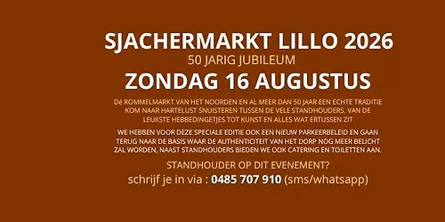 Sjachermarkt Lillo 2026