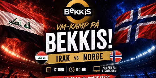 Irak vs Norge Fotball VM 2026 \/\/ Bekkis Bar