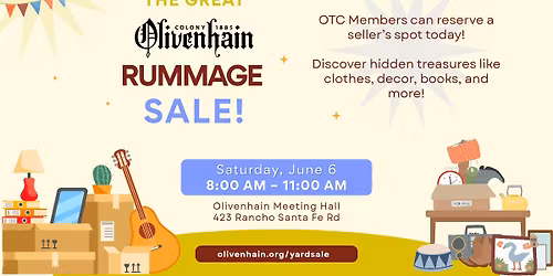 The Great Olivenhain Community Yard Sale