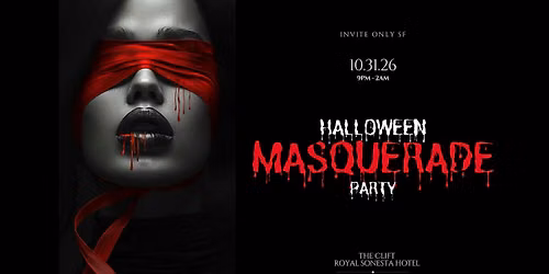 Halloween  Masquerade Party at Historical THE CLIFT Hotel