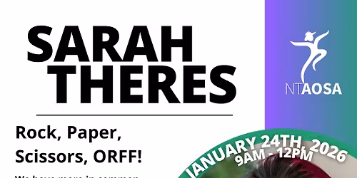 January Workshop with Sarah Theres! 'Rock, Paper, Scissors, ORFF!'