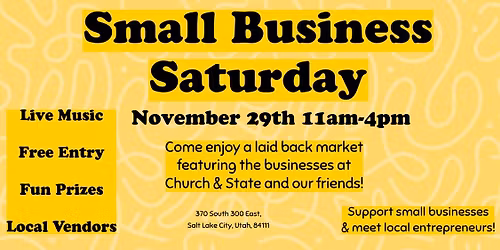 Small Business Saturday @ Church & State