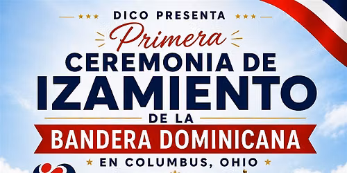 Primera Ceremonia de Izamiento de la Bandera Dominicana