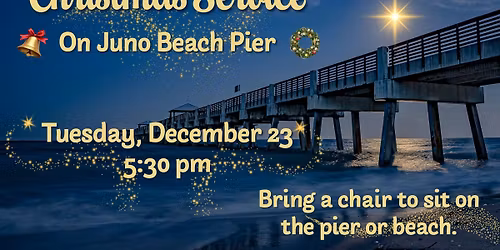 Christmas Service on Juno Beach Pier