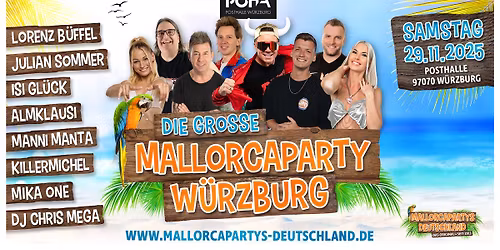 DIE GROSSE MALLORCAPARTY | POSTHALLE W\u00dcRZBURG