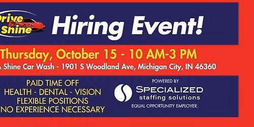 HIRING EVENT - MICHIGAN CITY