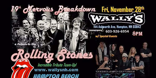 Rolling Stones & Springsteen tributes (19NB & Last of the Duke Street Kings) @ Wally's in Hampton NH