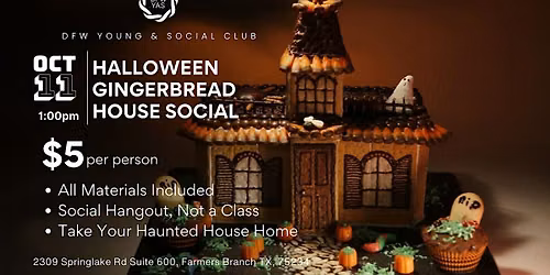 Halloween Gingerbread House Social
