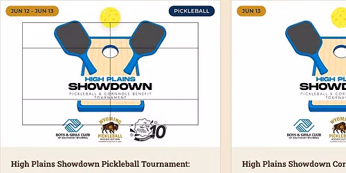 High Plains Showdown Pickleball and Cornhole Tournament