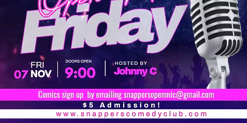 First Friday Open Mic Night
