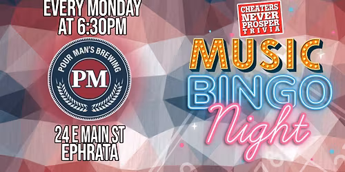 Weekly Music Bingo at Pour Man's Brewing Company - Ephrata