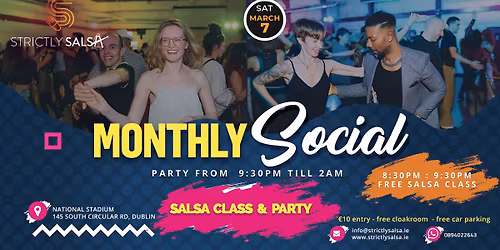 Strictly Salsa - March Monthly Social | Class & Party Night