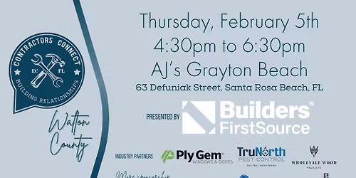 Contractors Connect - Walton County February Meet Up